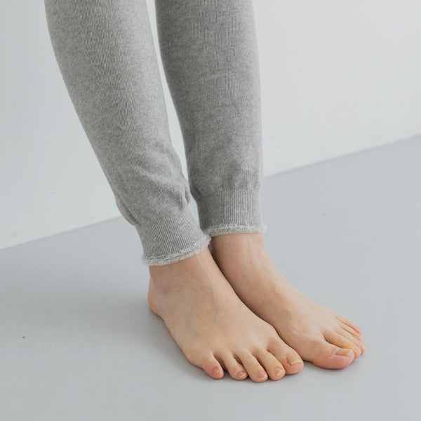 ふわふわシルクのパイルレギンス(シルク/ボタニカルオーガニックコットン)