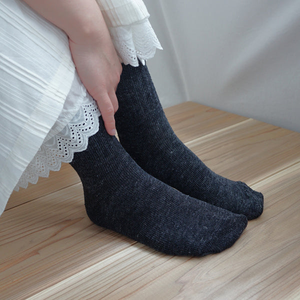Linen Socks with Silk Lining (Silk/Linen)