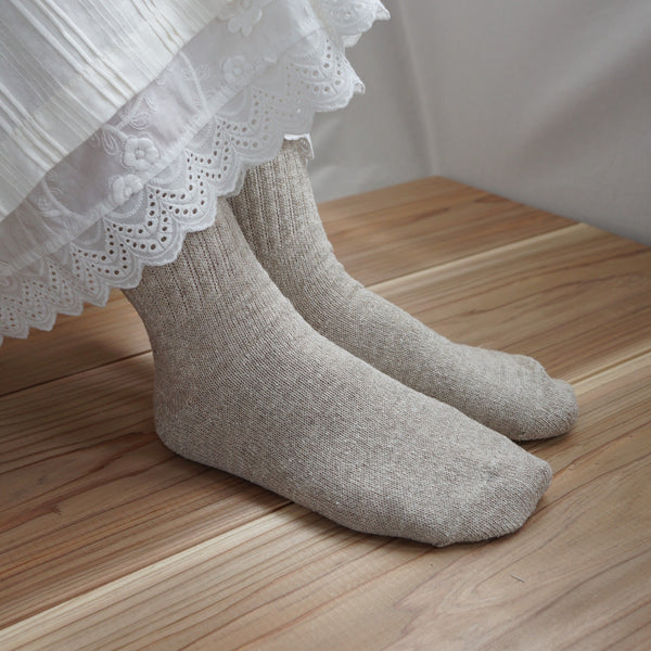 Linen Socks with Silk Lining (Silk/Linen)