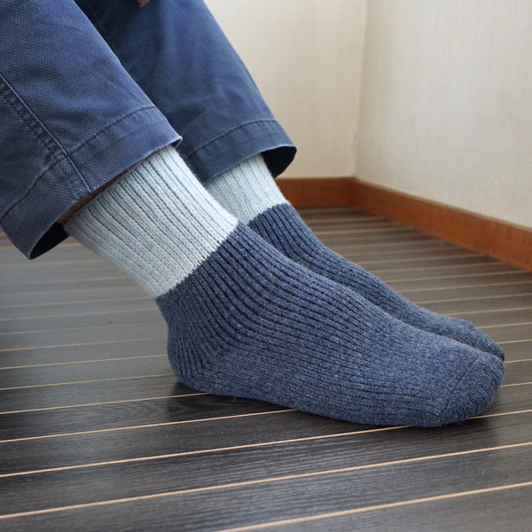 【メンズ】ボリュームパイルのウールソックス