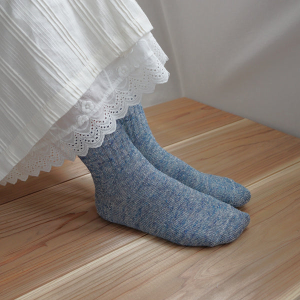 Linen Socks with Silk Lining (Silk/Linen)