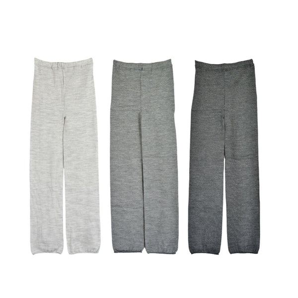 Sweat Leggings (Silk/Wool) with Wide Hem